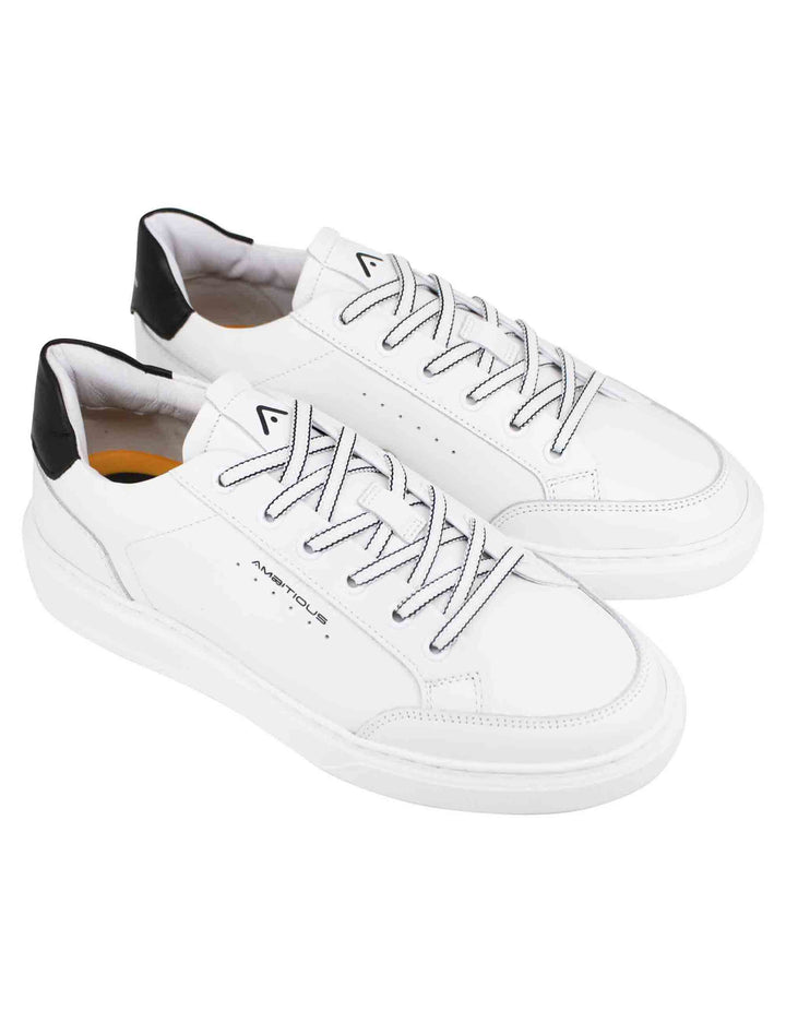 Spatarella Sneakers uomo Kit in pelle bianca Promozione