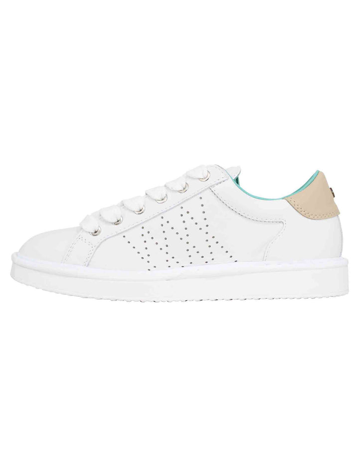 Spatarella Sneakers uomo in pelle bianca Pezzi Unici