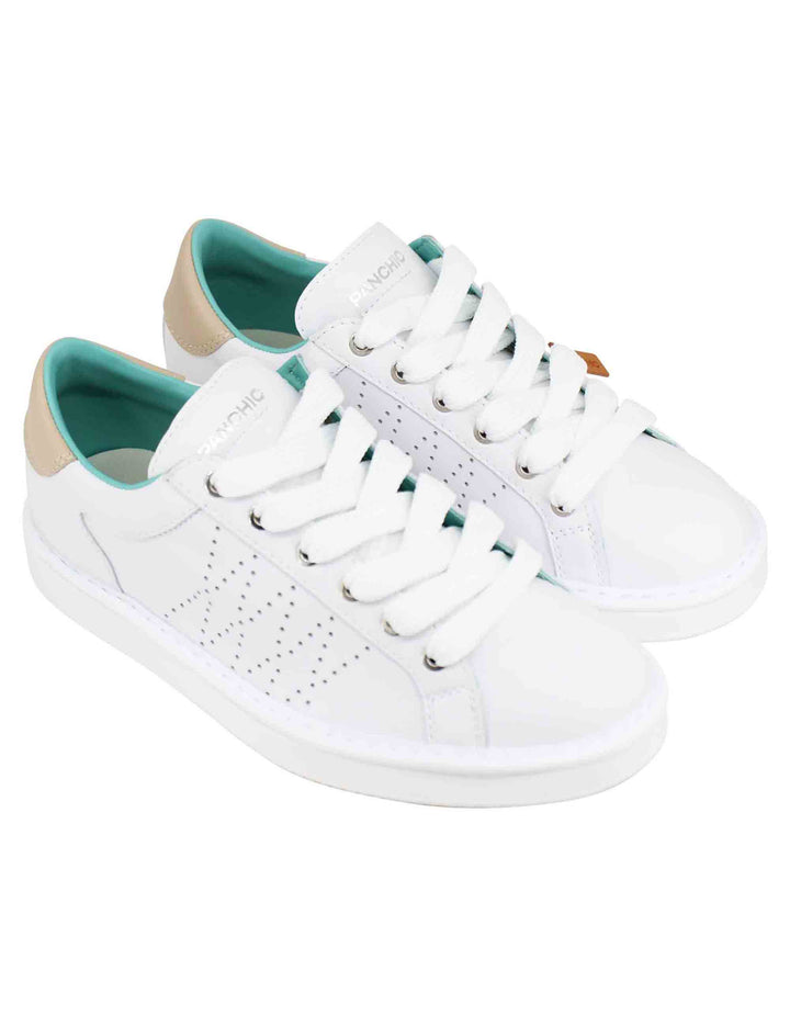 Spatarella Sneakers uomo in pelle bianca Pezzi Unici