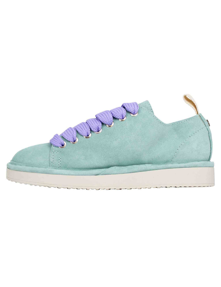Spatarella Sneakers donna in camoscio celeste Qualità Garantita