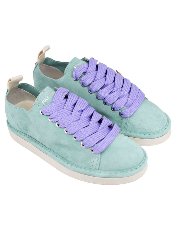 Spatarella Sneakers donna in camoscio celeste Qualità Garantita