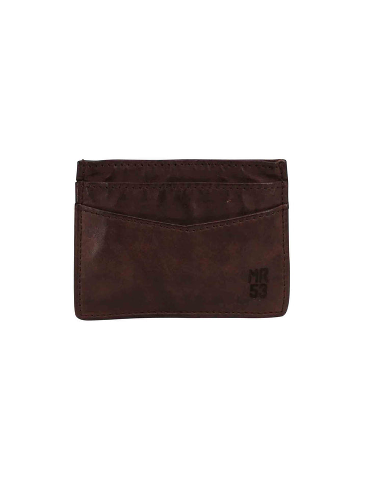 Spatarella Portacarte uomo in pelle vintage testa di moro