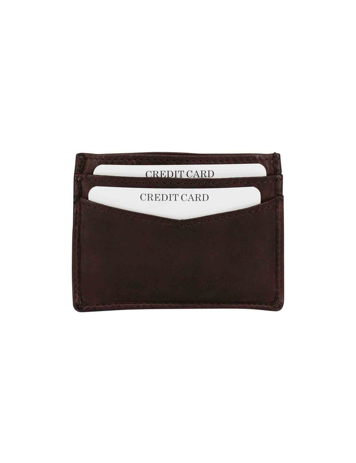 Spatarella Portacarte uomo in pelle vintage testa di moro Prezzo Ridotto