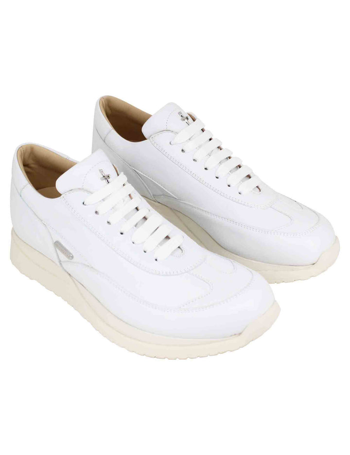 Spatarella Sneakers uomo in pelle bianca Convenienza
