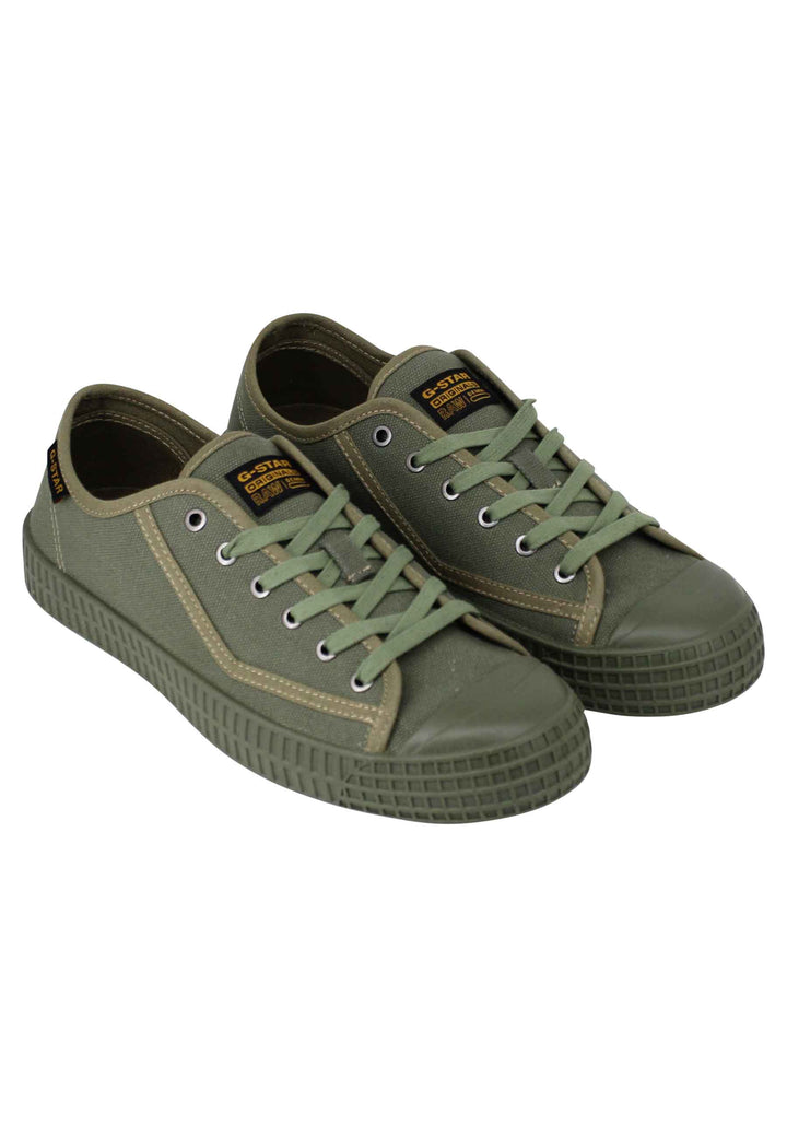 Spatarella Sneakers uomo Rovulc II in canvas verde Offerte