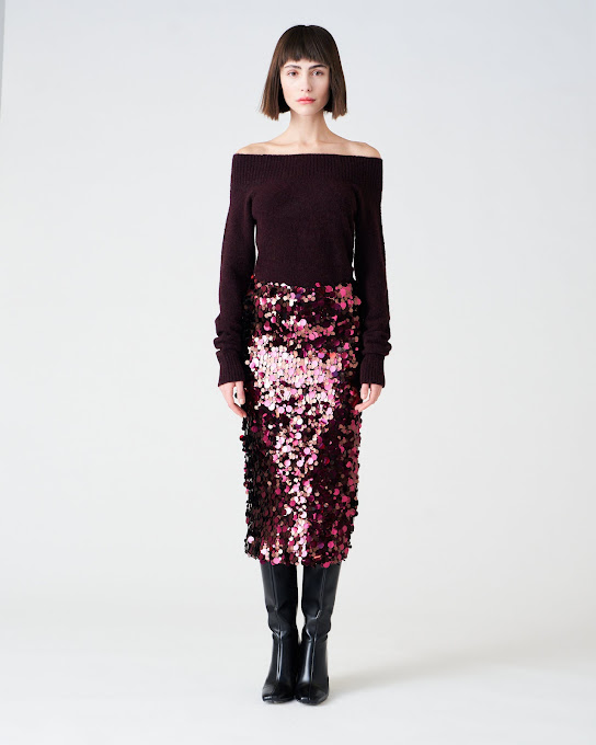 Suoli Gonna Longuette In Macro Paillettes Fino Al -60%