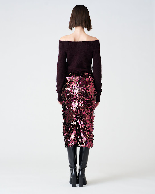 Suoli Gonna Longuette In Macro Paillettes Fino Al -60%