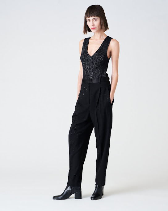 Suoli Pantalone Carota Gessato