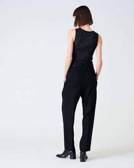 Suoli Pantalone Carota Gessato Prezzo Ridotto