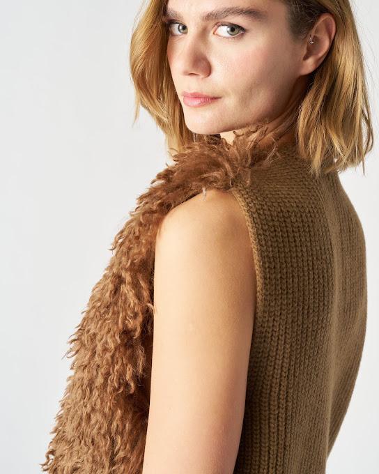 Suoli Gilet Davanti In Pelliccia Nuova