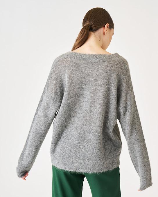 Suoli Maglia Over Scollo V Vendite Flash