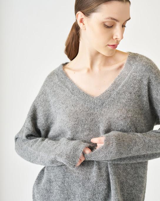 Suoli Maglia Over Scollo V Vendite Flash