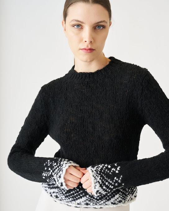 Suoli Maglia Girocollo Jacquard Negozio