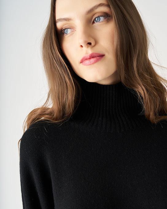 Suoli Maglia Over Collo Alto Spedizione Gratuita