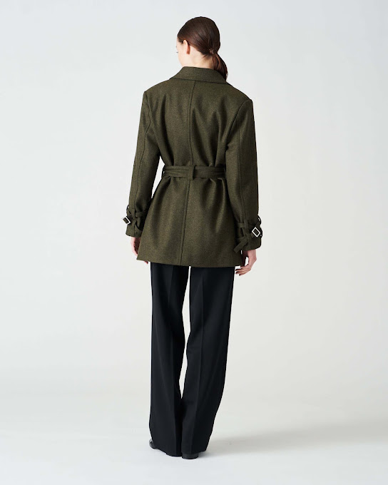 Suoli Cappotto Panno Con Cintura In Vendita
