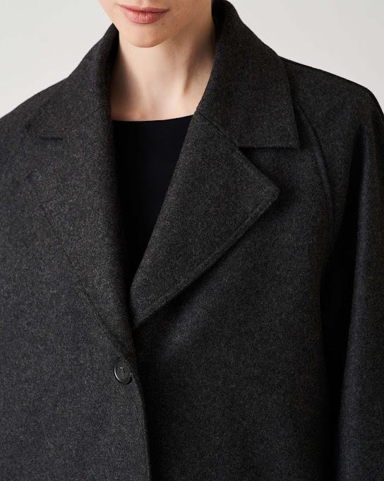 Suoli Cappotto Monopetto Panno Saldi
