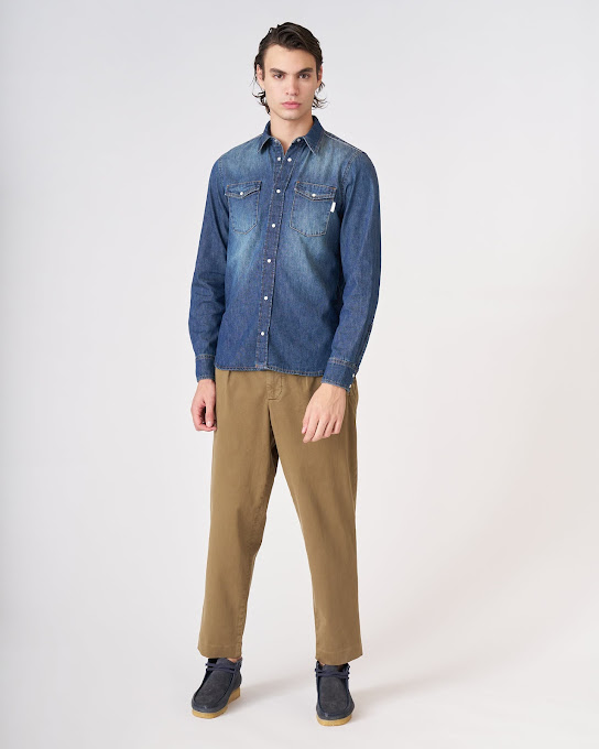 Suoli Camicia Texana Denim