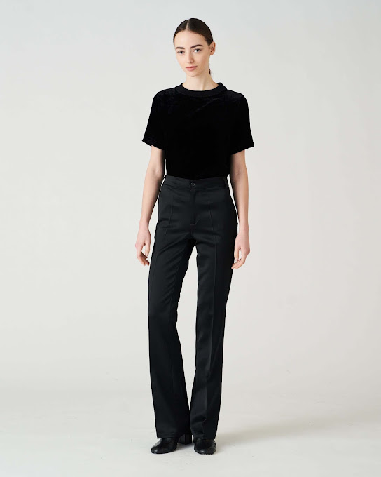 Suoli Pantalone Zampetta Raso Lana