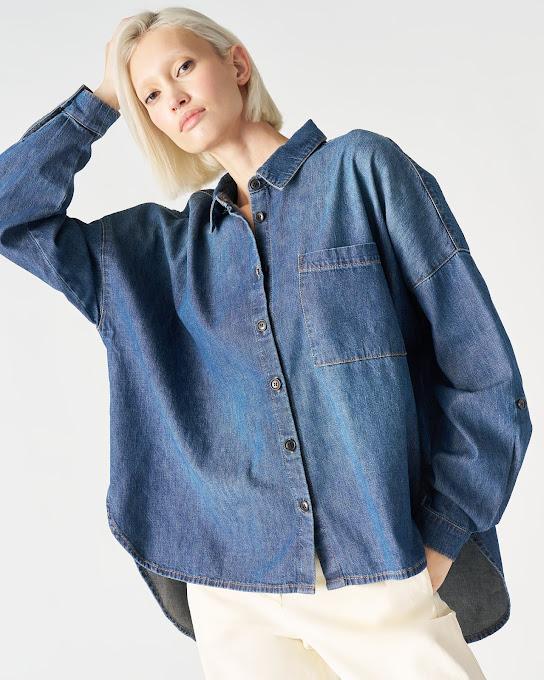 Suoli Camicia Denim Over Offerta