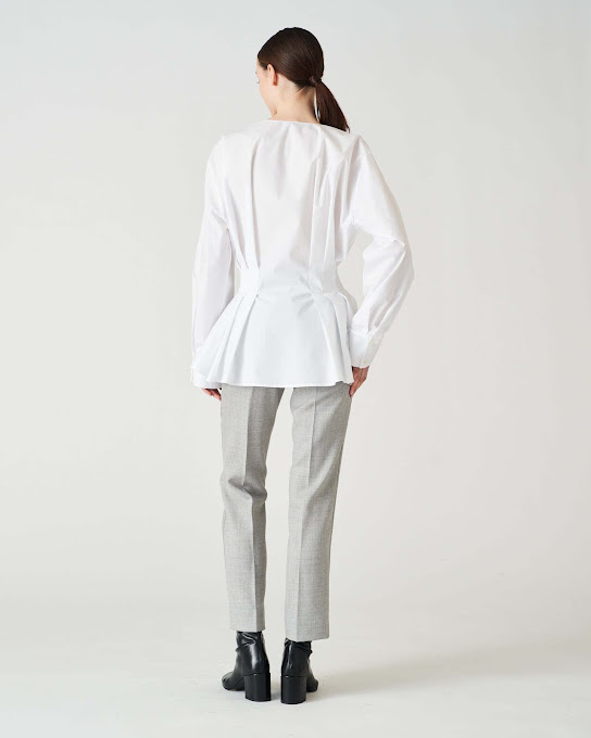Suoli Camicia Pieghe Cotone Saldi Di Fabbrica