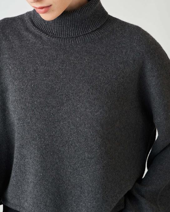 Suoli Maglia Collo Alto Offerta speciale