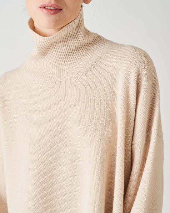 Suoli Maglia Over Collo Alto Grande vendita