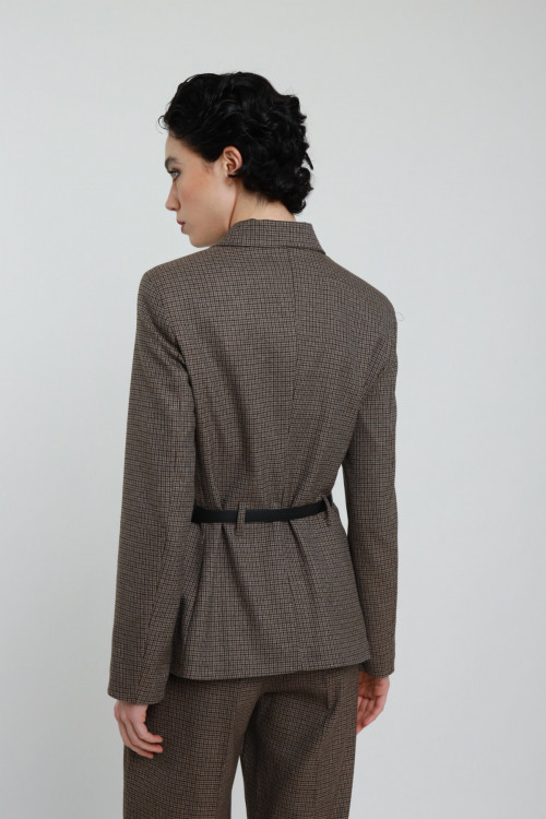 Susy Mix Giacca Check Pied de Poule Promozione