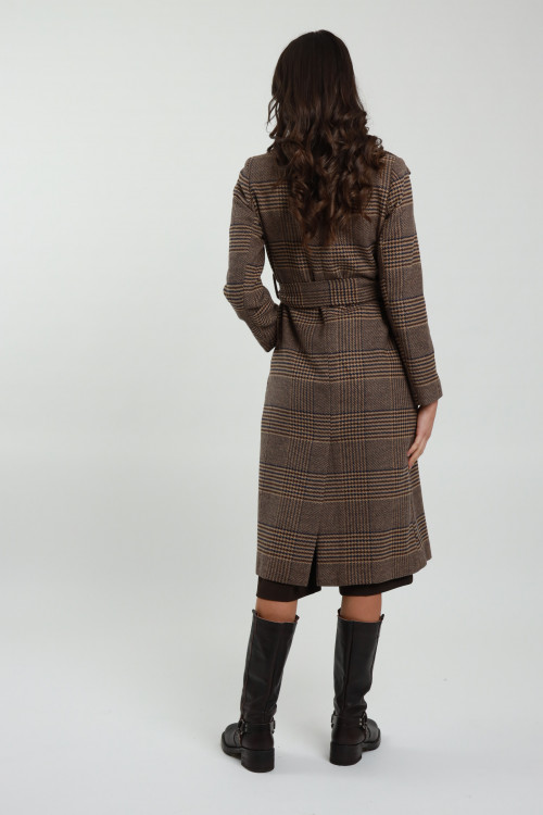 Susy Mix Cappotto Check Spedizione Gratuita