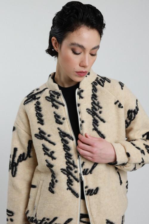 Susy Mix Bomber in Lana Cotta Consegna Veloce