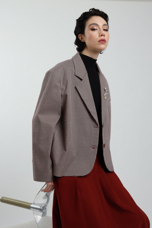 Susy Mix Giacca Oversize Con Spille Fino Al -60%