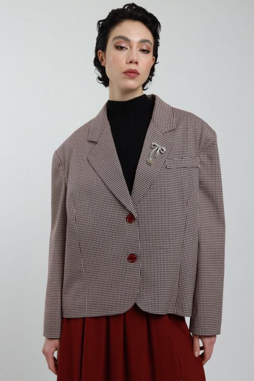 Susy Mix Giacca Oversize Con Spille Fino Al -60%