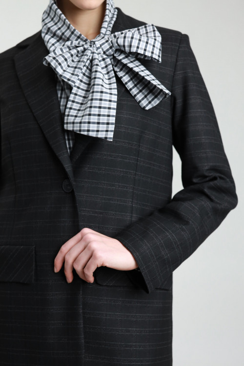 Susy Mix Giacca Check Lurex Sottocosto