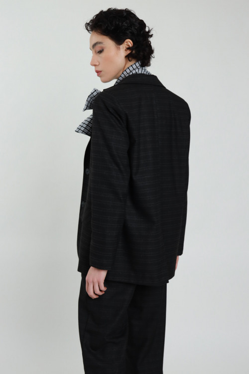 Susy Mix Giacca Check Lurex Sottocosto