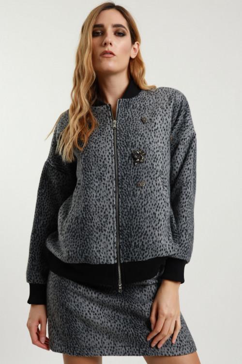 Susy Mix Bomber Maculato Qualità Garantita
