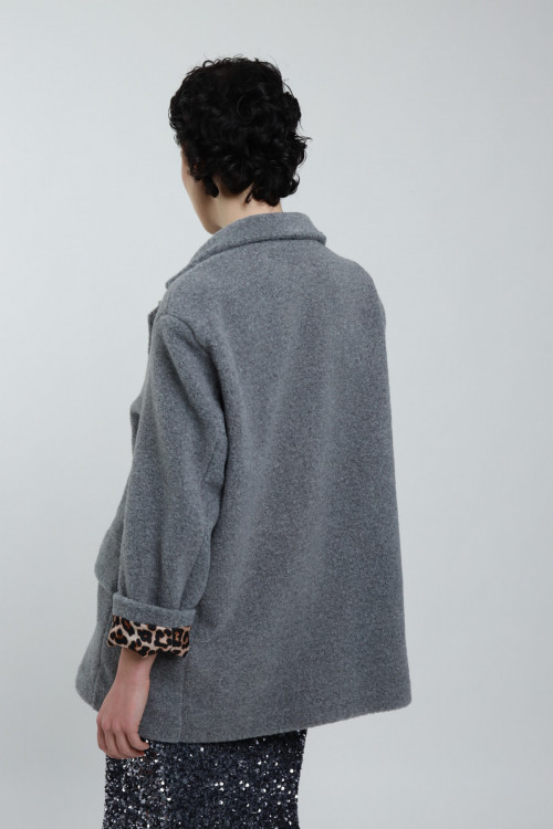 Susy Mix Giacca in Panno con Spilla Saldi