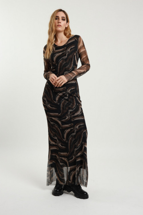 Susy Mix Abito Lungo in Tulle Presa