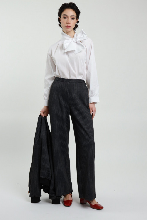 Susy Mix Pantalone Dritto Gessato 2025