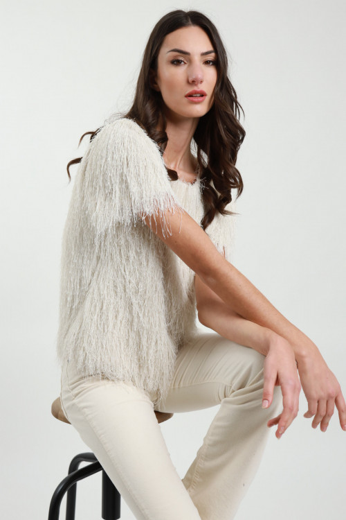 Susy Mix Top Frange Spedizione Gratuita