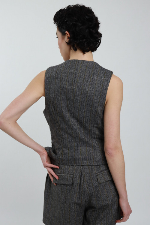 Susy Mix Gilet Spigato Affare Del Giorno