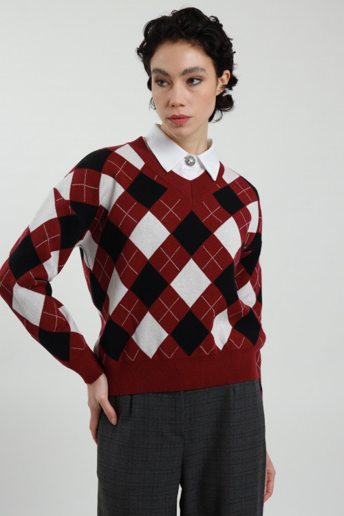Susy Mix Maglia a Rombi Economico