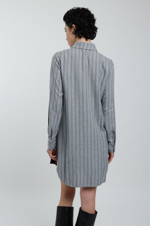 Susy Mix Camicia Gessata Over Outlet