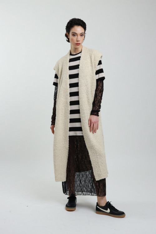 Susy Mix Gilet Lungo Boucle I Più Venduti