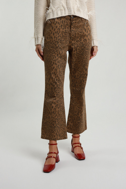 Susy Mix Pantaloni Trombetta Maculati Promozione