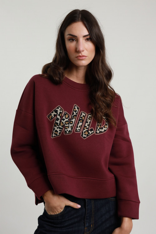 Susy Mix Felpa Girocollo "Wild" Negozi Online