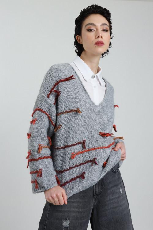 Susy Mix Maglione Fili Colorati Saldi