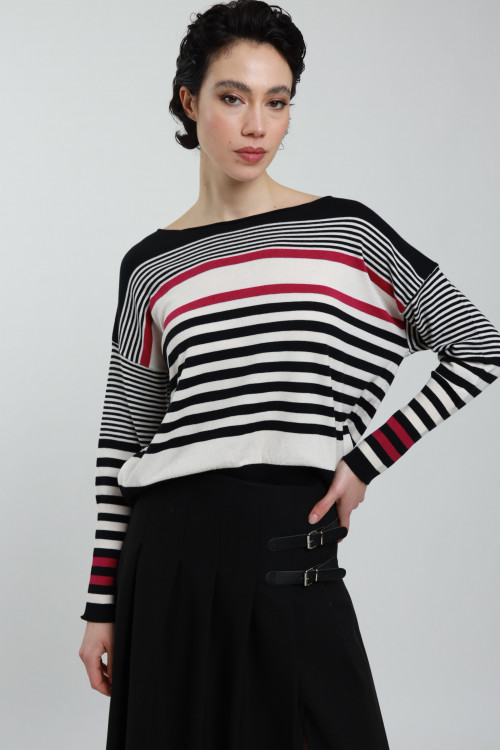 Susy Mix Maglia a Righe Offerte