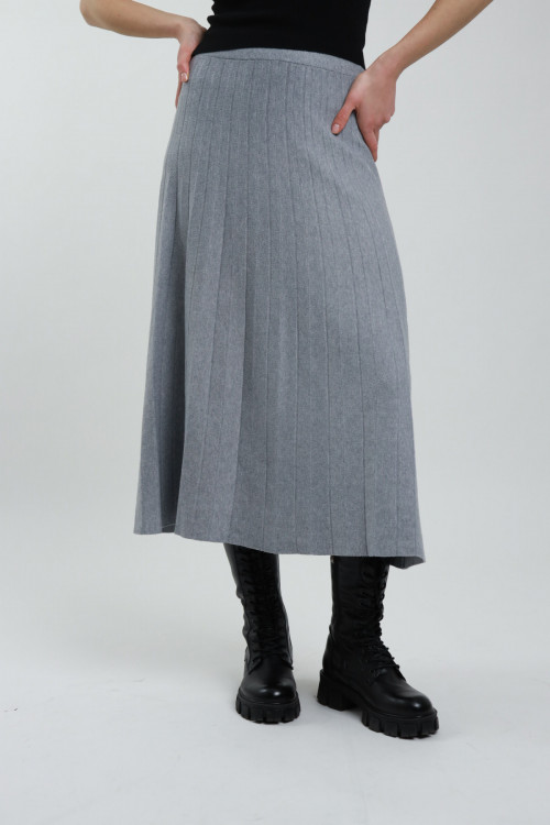 Susy Mix Gonna Plissè in Maglia Hotsell