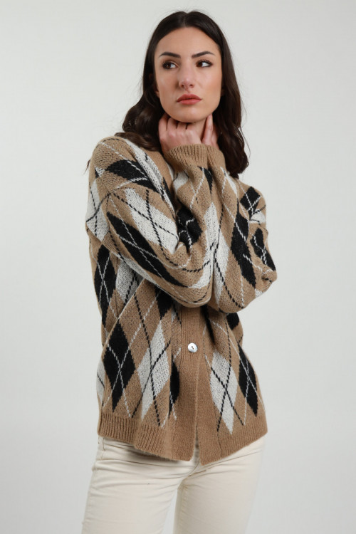 Susy Mix Cardigan a Rombi Vendita Economica