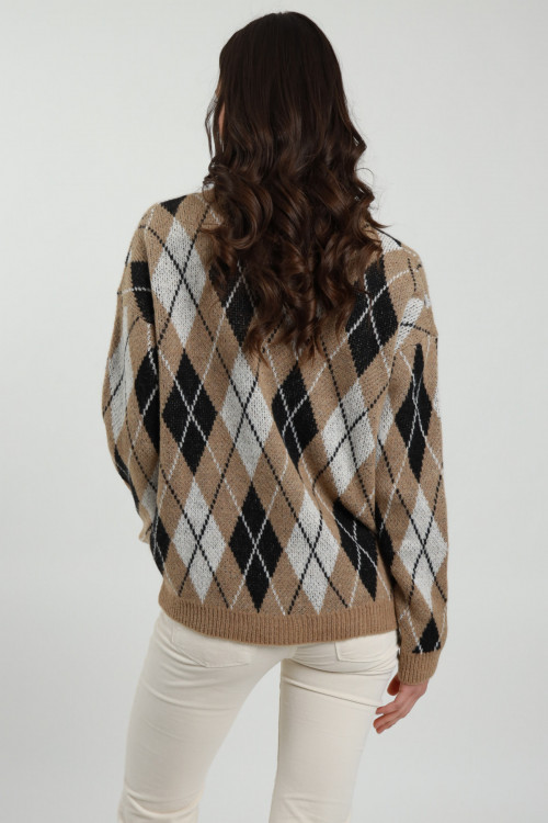 Susy Mix Cardigan a Rombi Vendita Economica