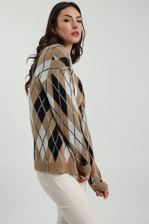 Susy Mix Cardigan a Rombi Vendita Economica